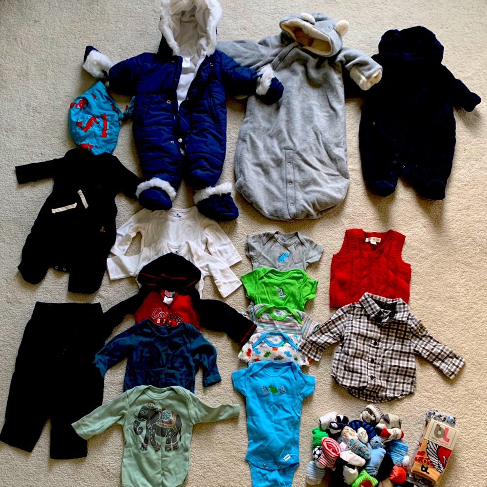 0-3 month close baby boy
